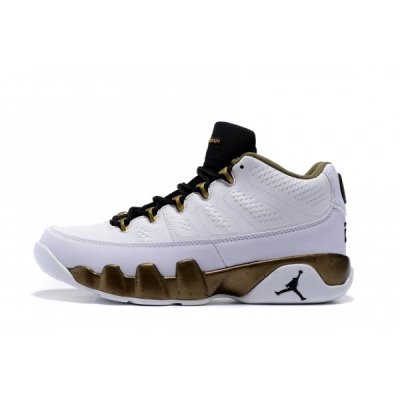 Nike Air Jordan 9 Low Beyaz / Siyah / Yeşil Basketbol Ayakkabısı Türkiye - H25HYH7U